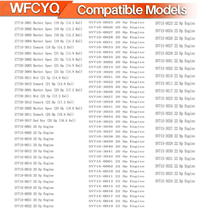 WFCYQ Valve Cover Gaskets Fit Kohler 7000 Series with Stamped Steel Covers (2) - Image 4